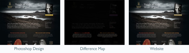 Photoshop/Website Design Difference Map