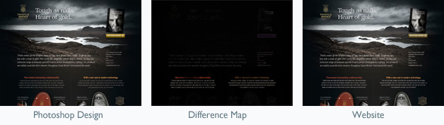 Photoshop/Website Design Difference Map